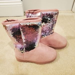 NWT BEBE TODDLER AND GIRLS sequin boots